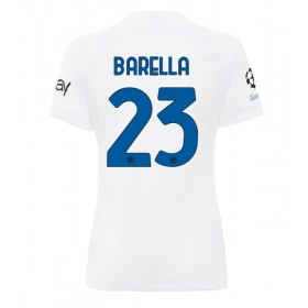 Inter Milan Nicolo Barella #23 Borta Kläder Dam 2023-24 Kortärmad